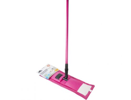 Mopa microfibra basic com cabo telescopico rotacao 360 , Branca , 62880 , 3142768100008